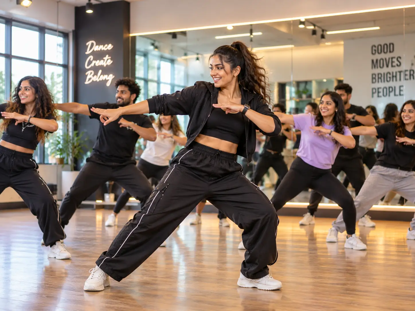 KC Events choreographers working with a group